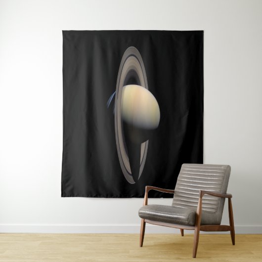 Sunlit Saturn Gas Giant Planet von Cassini Wandteppich (Beispiel)