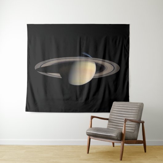Sunlit Saturn Gas Giant Planet von Cassini Wandteppich (Beispiel (Horizontal))