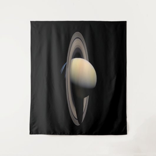 Sunlit Saturn Gas Giant Planet von Cassini Wandteppich (Vorderseite)