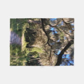 Sunlit Spanish Moss Fleecedecke (Vorderseite (Horizontal))