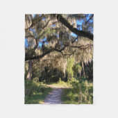 Sunlit Spanish Moss Fleecedecke (Vorderseite)