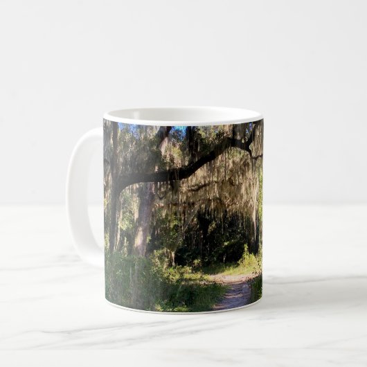 Sunlit Spanish Moss Kaffeetasse (Vorderseite Links)