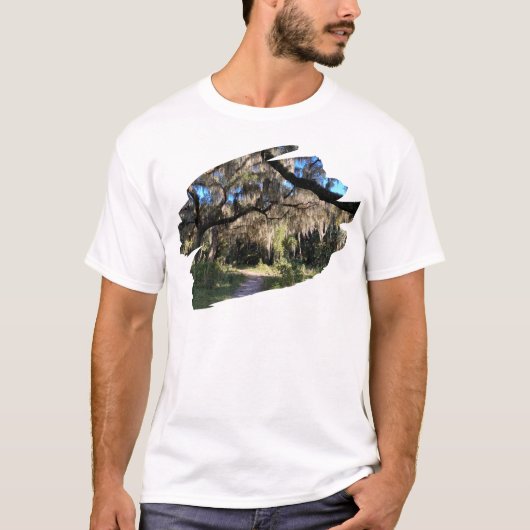 Sunlit Spanish Moss Trail T-Shirt (Vorderseite)