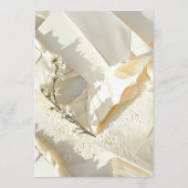 Sunlit Spring Heart Save The Date (Rückseite)