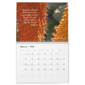 Sunlit Sukkulenten und Schriften 12 Monate Kalender (Feb 2026)