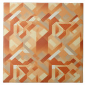 Sunlit Tapestry Radiant Apricot Elegance Fliese (Vorderseite)
