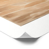 Sunlit Terrace with Olive Tree Poster (Ecke)