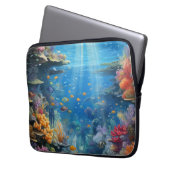 Sunlit Tropical Underwater Coral Reef Laptopschutzhülle (Vorderseite Links)