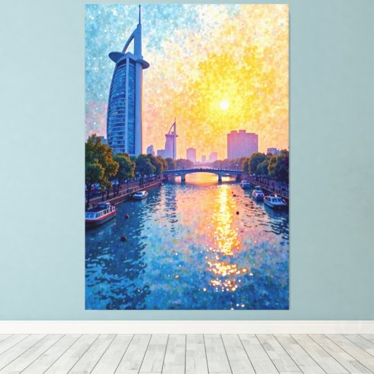 Sunlit Waters Leinwanddruck (Insitu (Holzboden))