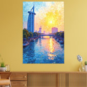 Sunlit Waters Leinwanddruck (Insitu (Wohnzimmer))