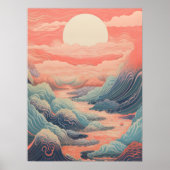 Sunlit Wavescape Poster (Vorne)