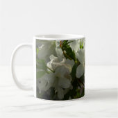 Sunlit White Azaleas Schöne Frühlingsblumen Kaffeetasse (Links)