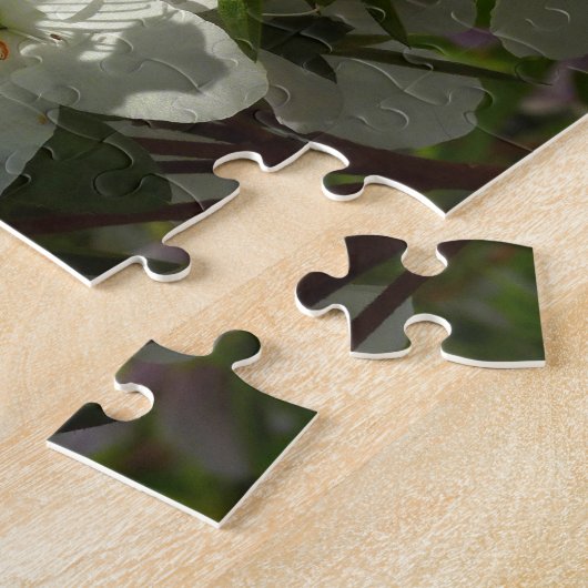 Sunlit White Azaleas Schöne Frühlingsblumen Puzzle (Seite)