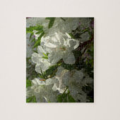 Sunlit White Azaleas Schöne Frühlingsblumen Puzzle (Vertikal)