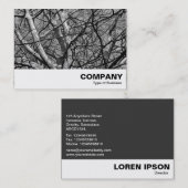 Sunlit Winter Branches (B&W) Visitenkarte (Vorne/Hinten)