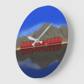 Sunndalsøra Große Wanduhr (Winkel)