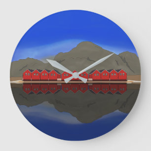 Sunndalsøra Große Wanduhr