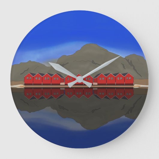 Sunndalsøra Große Wanduhr (Vorderseite)