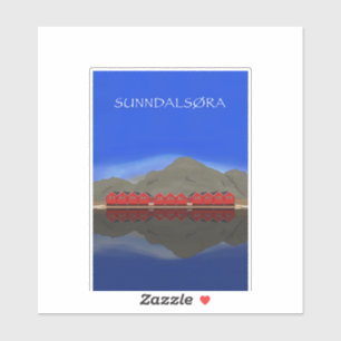 Sunndalsøra Nordmøre Norwegen Aufkleber