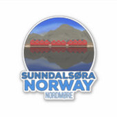 Sunndalsøra Nordmøre Norwegen Classic Aufkleber (Vorderseite)
