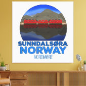 Sunndalsøra Nordmøre Norwegen Leinwanddruck (Insitu (Wohnzimmer))