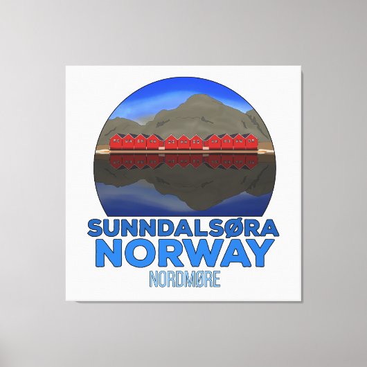 Sunndalsøra Nordmøre Norwegen Leinwanddruck (Vorderseite)