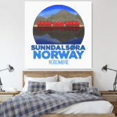 Sunndalsøra Nordmøre Norwegen Leinwanddruck (Insitu (Schlafzimmer))