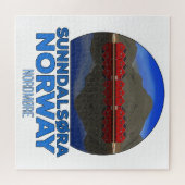 Sunndalsøra Nordmøre Norwegen Puzzle (Horizontal)