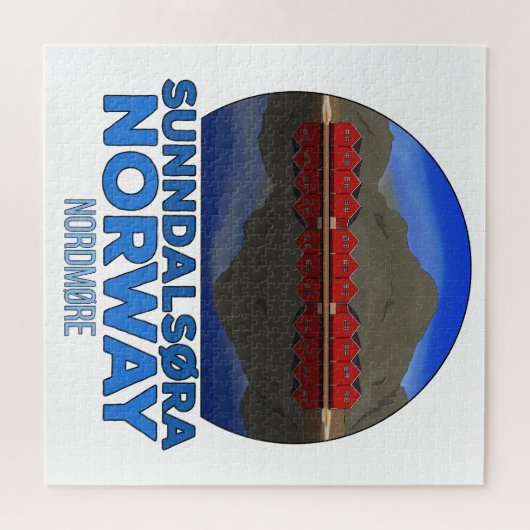 Sunndalsøra Nordmøre Norwegen Puzzle (Horizontal)