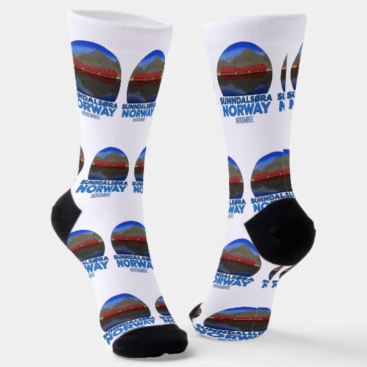 Sunndalsøra Nordmøre Norwegen Socken (Gewinkelt)