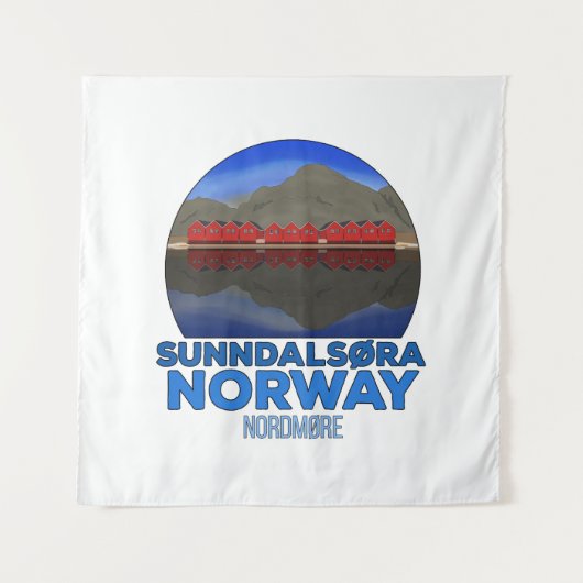 Sunndalsøra Nordmøre Norwegen Wandteppich (Vorderseite)