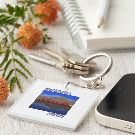 Sunndalsora Norway Scandinavian Schlüsselanhänger (Vorderseite rechts)