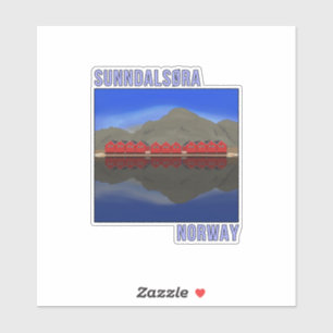 Sunndalsora Norwegen Skandinavien Aufkleber