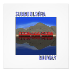 Sunndalsora Norwegen Skandinavien Fotodruck