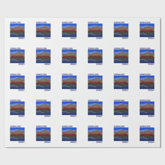 Sunndalsora Norwegen Skandinavien Geschenkpapier (Flach)