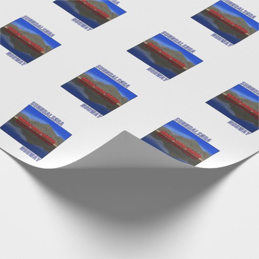 Sunndalsora Norwegen Skandinavien Geschenkpapier (Ecke)