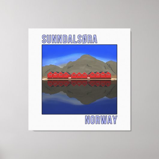Sunndalsora Norwegen Skandinavien Leinwanddruck (Vorderseite)