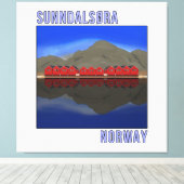 Sunndalsora Norwegen Skandinavien Leinwanddruck (Insitu (Holzboden))