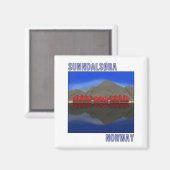 Sunndalsora Norwegen Skandinavien Magnet (Vorderseite/Rückseite)