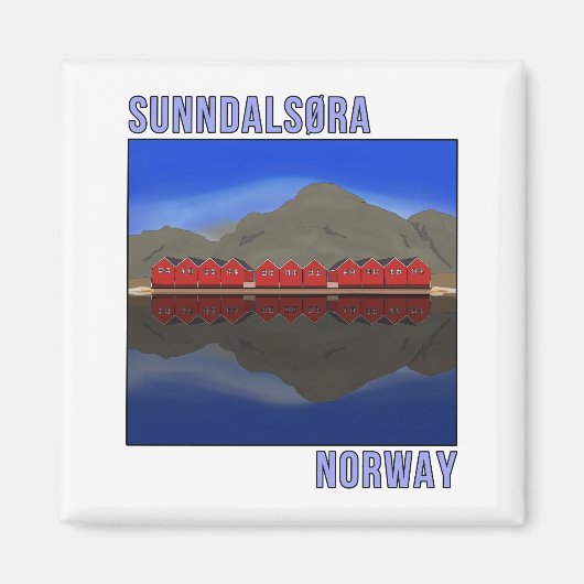 Sunndalsora Norwegen Skandinavien Magnet (Vorne)