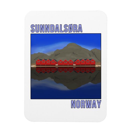 Sunndalsora Norwegen Skandinavien Magnet (Vertikal)