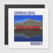 Sunndalsora Norwegen Skandinavien Magnetkarte (Vorne/Hinten)