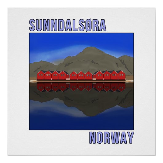 Sunndalsora Norwegen Skandinavien Poster (Vorderseite)