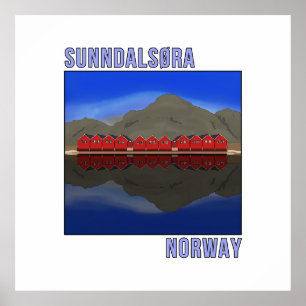Sunndalsora Norwegen Skandinavien Poster