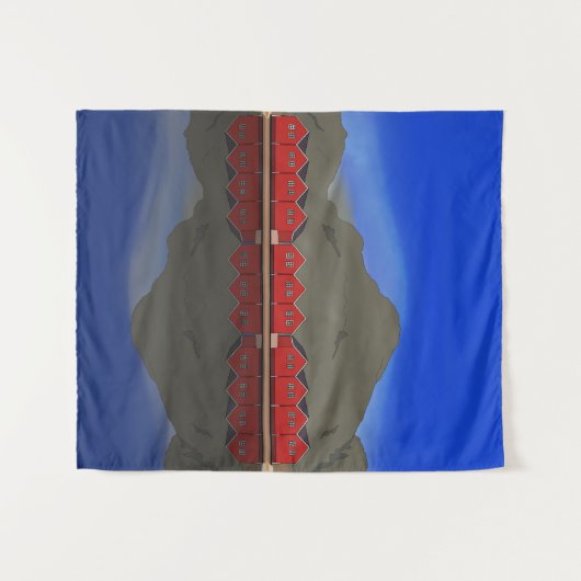 Sunndalsøra Wandteppich (Vorderseite (Horizontal))