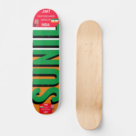 SUNNIL JMT INDIA 7 3/4" Skateboard Deck (Vorderseite)