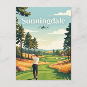 Sunningdale Golf Club England Postkarte
