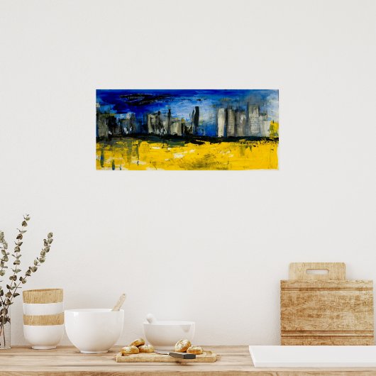 sunnitische Stadt Poster (Küche)