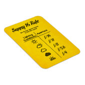 Sunny-16-Regel Magnet (Rechte Seite)