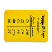 Sunny-16-Regel Magnet (Horizontal)